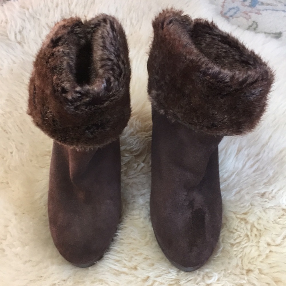 Lucky Brand suede ankle boots